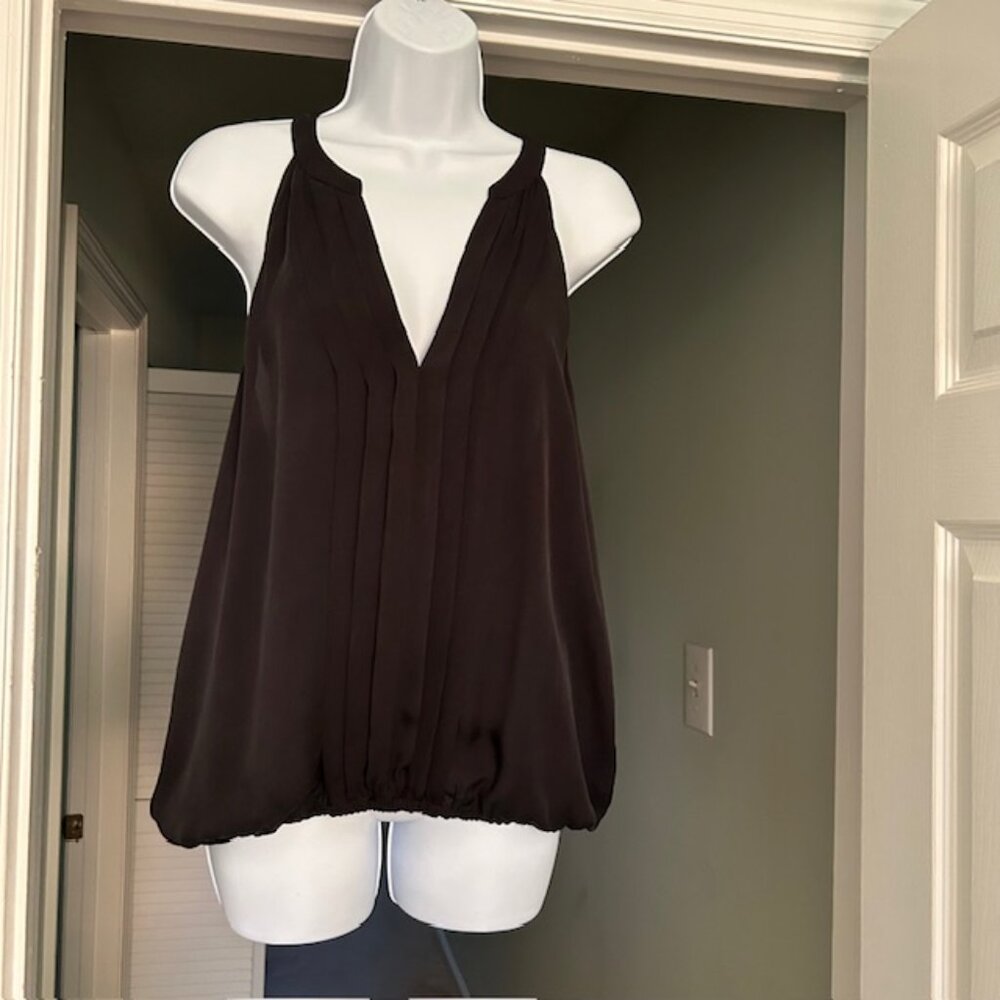 Joie 100% Silk Black Sleeveless Top – Size M